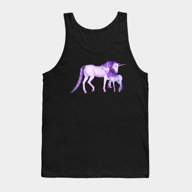 Purple Unicorns Tank Top by AlondraHanley